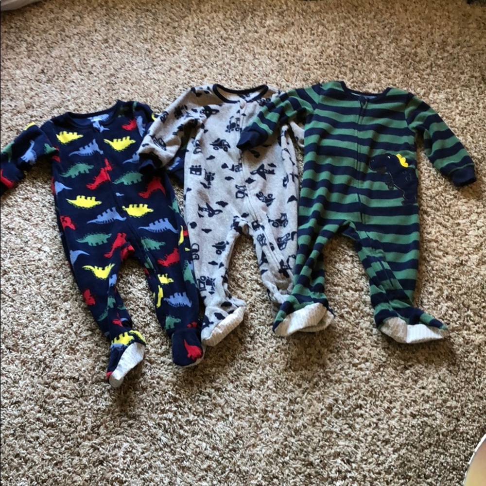 Fleece Absorba Onesies with Grippy Feet